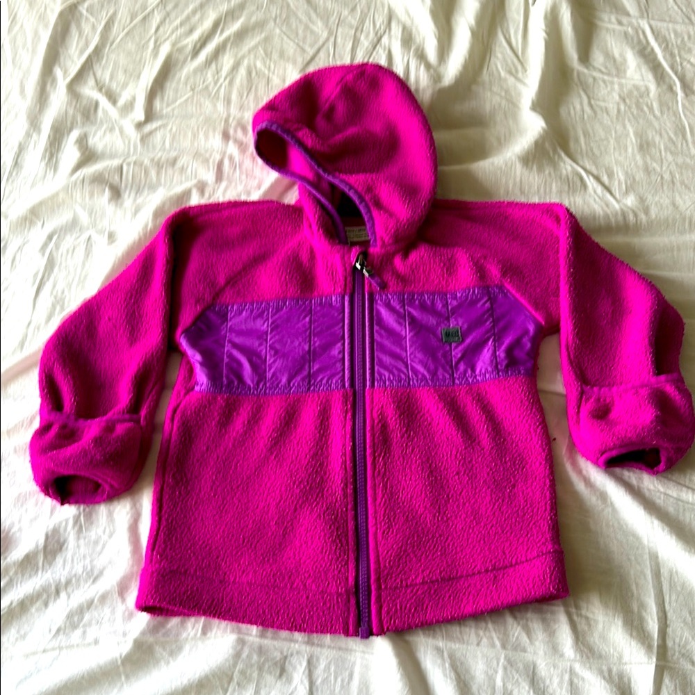 MEC Fleece Infant Hoodie - Pink and Purple